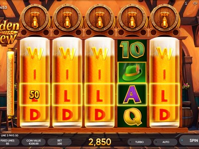 Игровой автомат Golden Brew производителя Endorphina